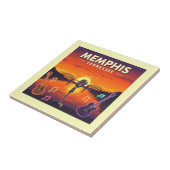 Antieke Memphis Tennessee Tegeltje (Zijkant)
