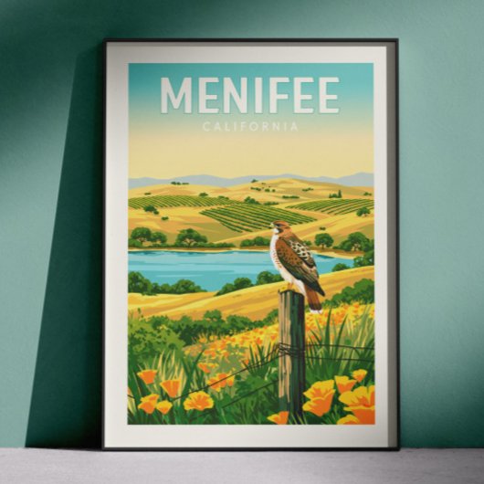 Antieke Menifee Californië Poster