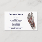 Antieke Menselijke Anatomie Voet Voeten Podiatrie Visitekaartje (Voorkant)