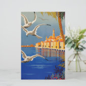 Antieke Menton Côte d'Azur Briefpapier (Staand voorkant)