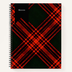 Antieke Menzies Jacht Clan Plaid Notitieboek