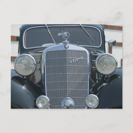 antieke mercedes 2 briefkaart (Voorkant)