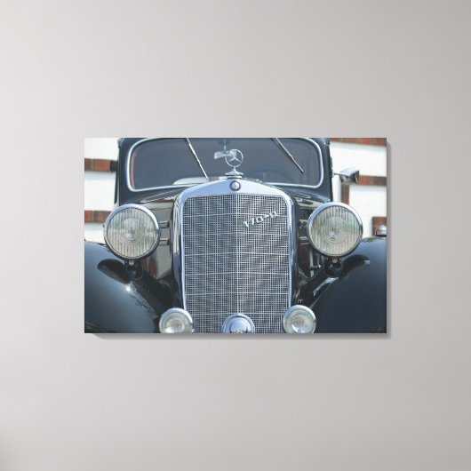antieke mercedes 2 canvas afdruk (Voorkant)