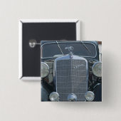 antieke mercedes 2 vierkante button 5,1 cm (Voorkant /achterkant)