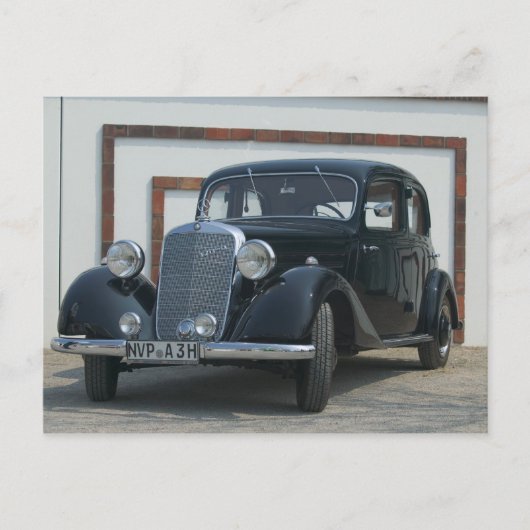 antieke mercedes 3 briefkaart (Voorkant)