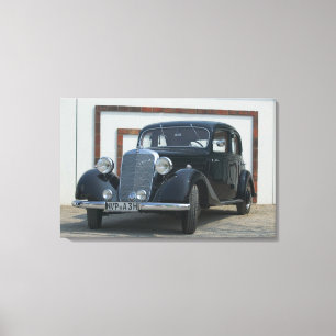 antieke mercedes 3 canvas afdruk