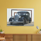antieke mercedes 3 canvas afdruk (Insitu (Woonkamer))