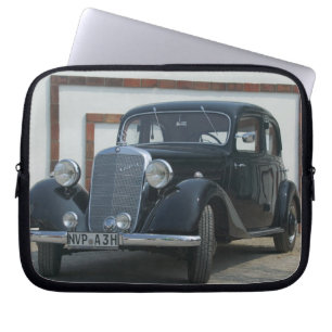 antieke mercedes 3 laptop sleeve