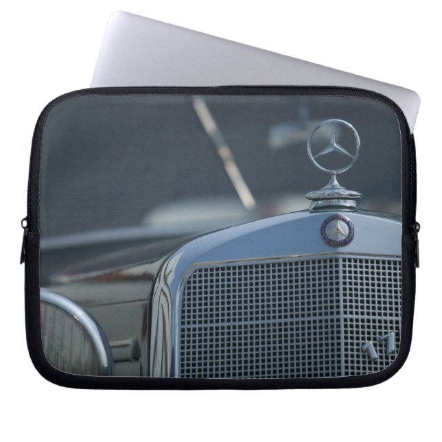 antieke mercedes 4 laptop sleeve (Voorkant)