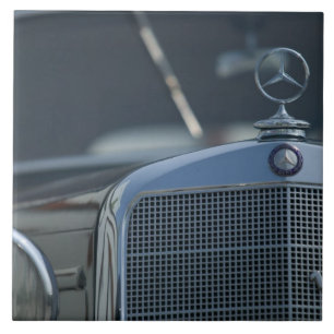 antieke mercedes 4 tegeltje