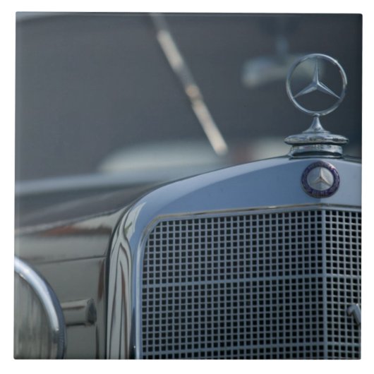 antieke mercedes 4 tegeltje (Voorkant)