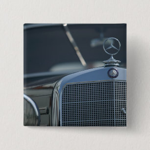 antieke mercedes 4 vierkante button 5,1 cm