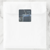 antieke mercedes 4 vierkante sticker (Tas)