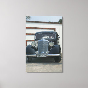 antieke mercedes canvas afdruk