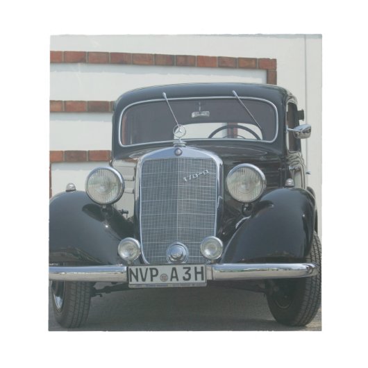 antieke mercedes notitieblok (Voorkant)