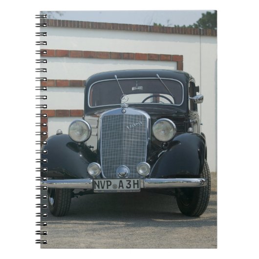 antieke mercedes notitieboek (Voorkant)