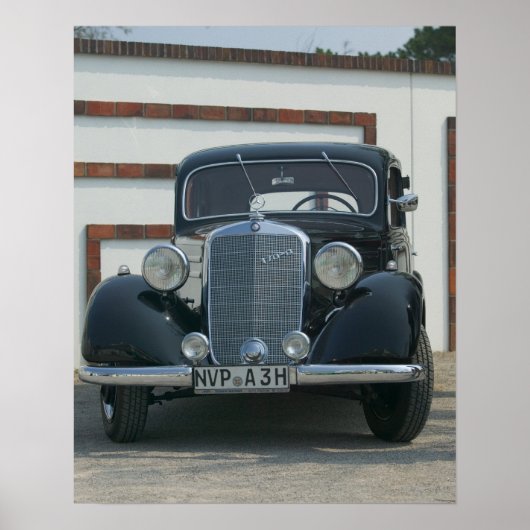 antieke mercedes poster (Voorkant)
