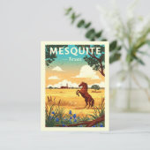 Antieke Mesquite Texas Briefkaart (Staand voorkant)