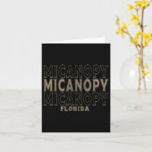 Antieke Micanopy Florida Kaart (Gele Bloem)