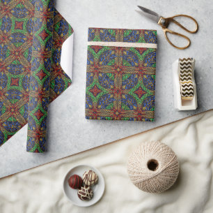 Antieke middeleeuwse Keltische knopen Cadeaupapier