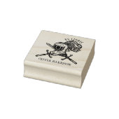 Antieke middeleeuwse ridderhelm rubberstempel (Stempel)