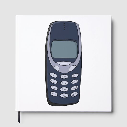 Antieke mobiele telefoon gastenboek (Voorkant)