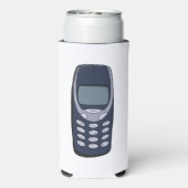 Antieke mobiele telefoon seltzer blikjeskoeler (Seltzer Achterkant)