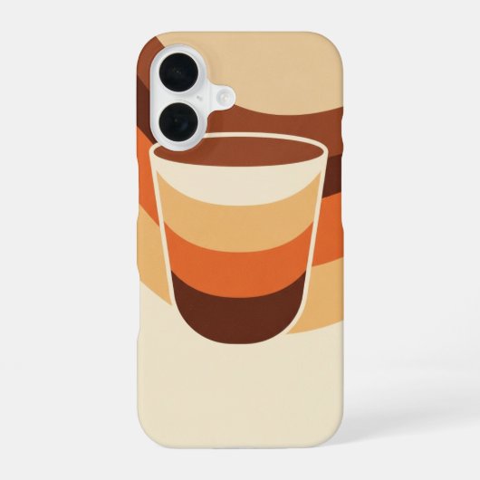 Antieke Mocha iPhone 16 Hoesje (Achterkant)