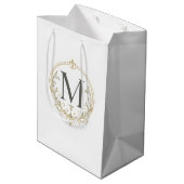 antieke monogram cadeautas (Achterkant Gekanteld)