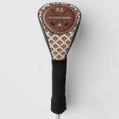 Antieke Monogram Eerste Letter Naam Golfheadcover (Voorkant)