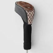 Antieke Monogram Eerste Letter Naam Golfheadcover (Schuin)