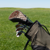 Antieke Monogram Eerste Letter Naam Golfheadcover (Insitu)