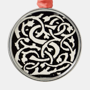 Antieke Monogram S Art Nouveau Letter Metalen Ornament