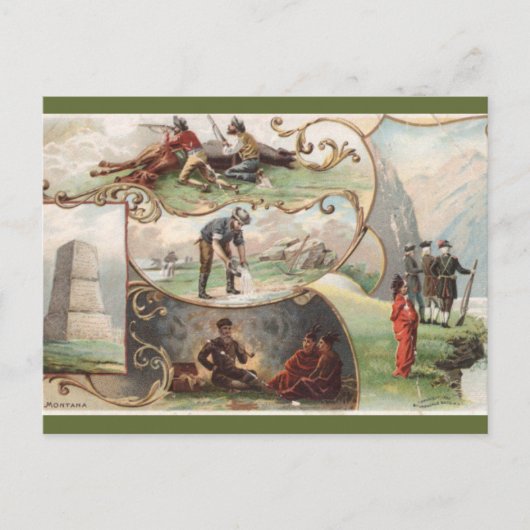 Antieke Montana Briefkaart (Voorkant)