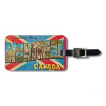 Antieke Montreal Canada Bagagelabel