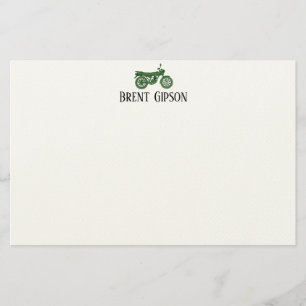 Antieke motorschets briefkaart briefpapier