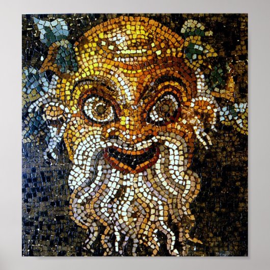 antieke mozaïeken (Pompei) Poster (Voorkant)