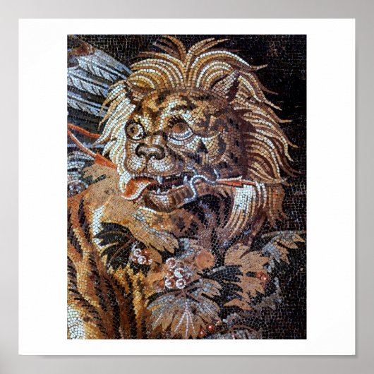  antieke mozaïeken (Pompei) Poster (Voorkant)