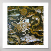  antieke mozaïeken (Pompei) Poster (Voorkant)