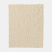 Antieke Mustard Berry & Leaf uit de jaren 40 Fleece Deken (Voorkant)