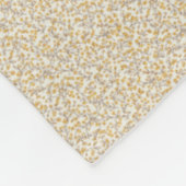 Antieke Mustard Berry & Leaf uit de jaren 40 Fleece Deken (Hoek)