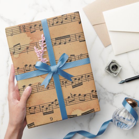 Antieke muziek cadeaupapier (Geschenken)