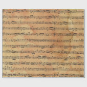 Antieke muziek cadeaupapier (Vlak)