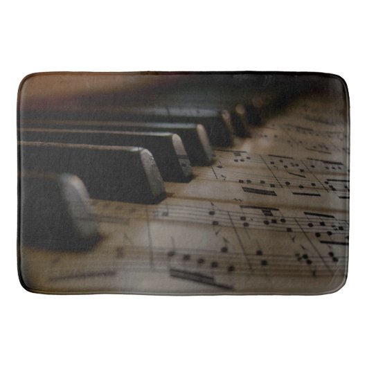 Antieke muziek pianotoetsen badmat (Voorkant)