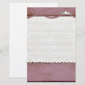 Antieke muziekblad briefpapier set (Voorkant / Achterkant)