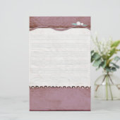 Antieke muziekblad briefpapier set (Staand voorkant)