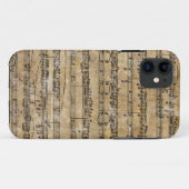 Antieke muziekpartituur Case-Mate iPhone case (Achterkant (horizontaal))