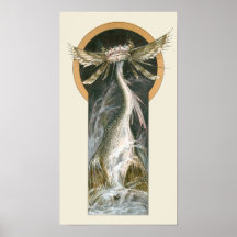 Antieke mythologie, een gevleugelde draak in de oc