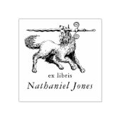 Antieke mythologische boek ex libris naam boekplaa rubberstempel (Afrduk)