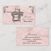 Antieke Naaimachine Aanpassingen Visitekaartje (Voorkant / Achterkant)